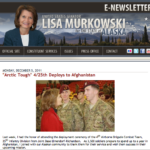 Murkowski’s December 2011 Newsletter to Alaskans