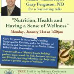 Nutrition, Health and Having a Sense of Wellness
