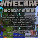Minecraft Monday Mania at the Library