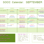 SOCC September Calendar