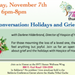 Thriving Thursdays – Holidays and Grief