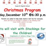 SBE Christmas Program and Santa Claus Will be There!