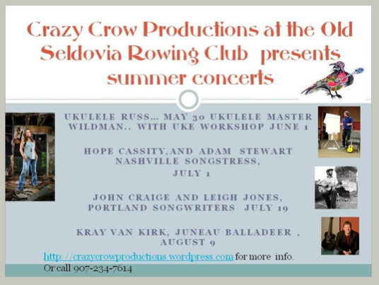 Crazy Crow Summer Schedule