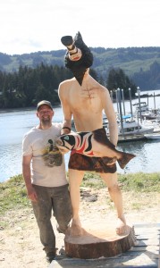 Rob Younkins with the Raven God legend - how mankind received the first salmon 