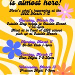 SOCC Events from March 7-15